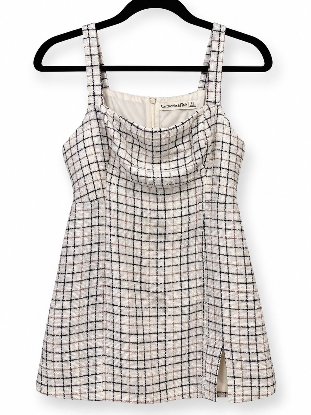 Abercrombie & Fitch Plaid Tweed Dress